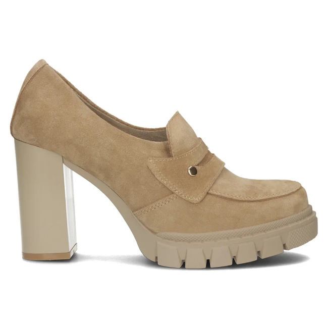 Leather shoes Filippo DP4671/23 BE beige