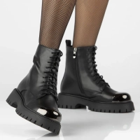 Leather boots Filippo DBT6405/24 BK black