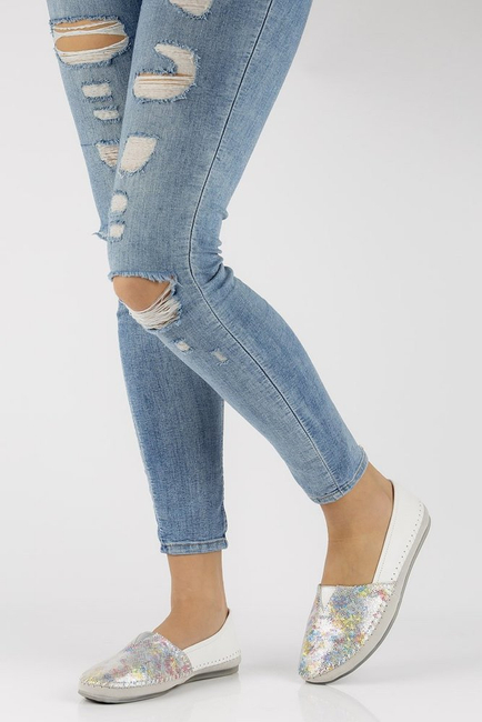 Skórzane mokasyny Filippo DP031/21 MLT Multicolor