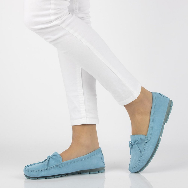 Leather loafers Filippo DP1204/21 BL blue