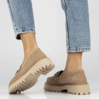 Leather shoes Filippo DP4792/23 BE beige