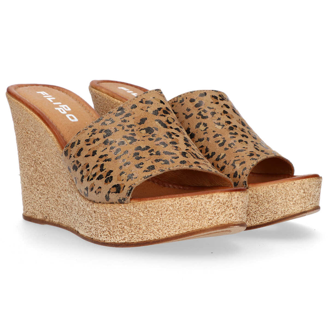 Klapki Filippo 506 Panterka Camel