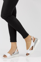 Wedge sandals Filippo DS2315/21 WH white