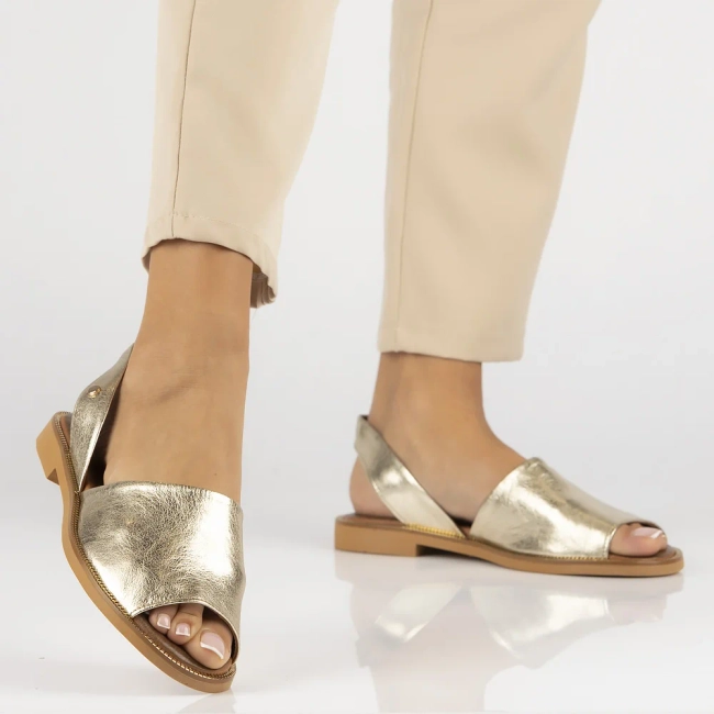 Leather sandals Filippo 40327 gold