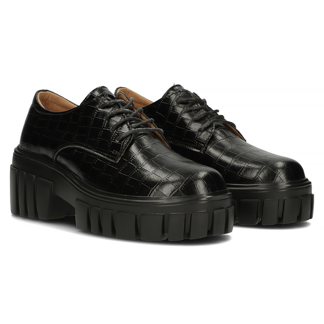 Leather shoes Filippo DP3935/22 BK black