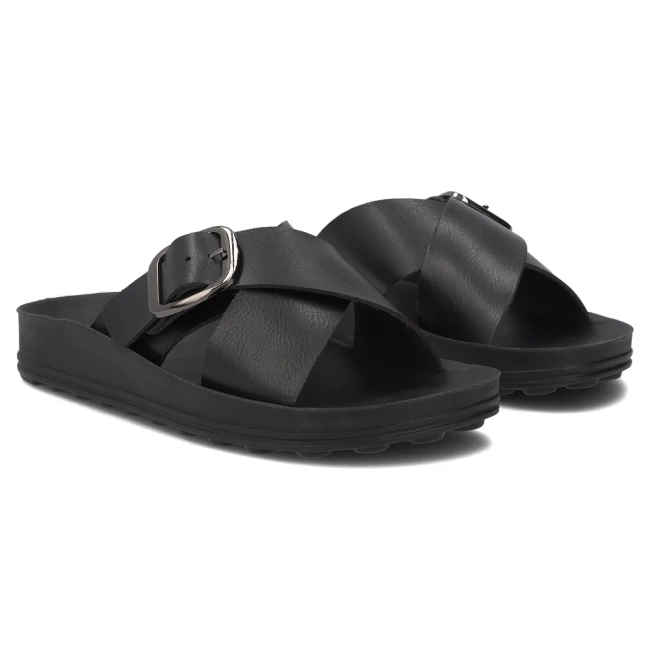 Klapki Filippo DK6891/26 BK czarne
