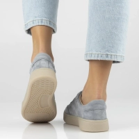 Leather sneakers Filippo DP7524/26 GR grey