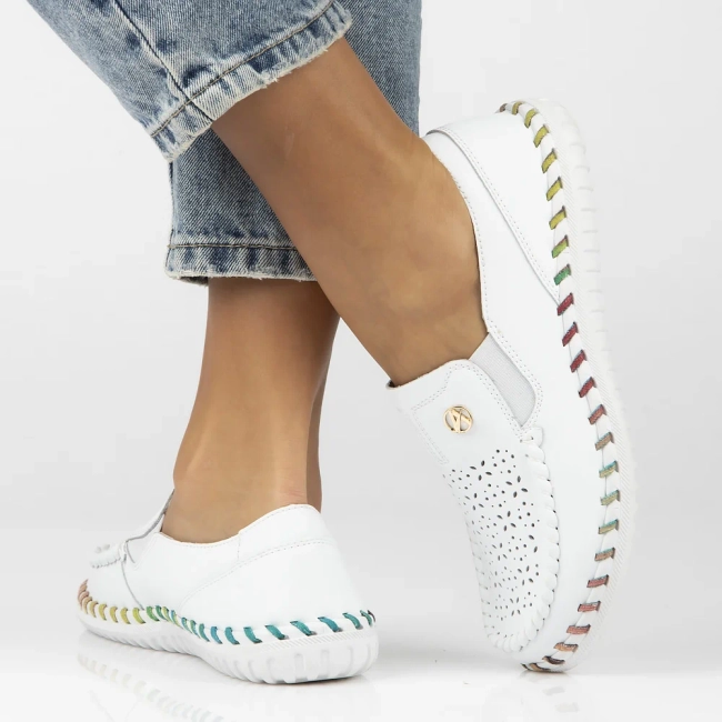 Leather shoes Artiker 54C1511 white