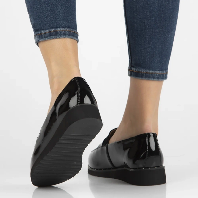 Leather loafers Filippo DP1515/24 BK black