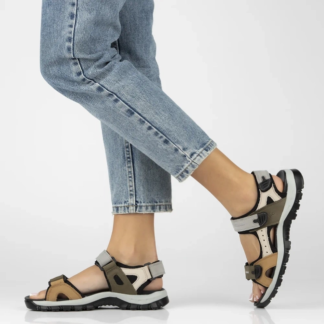 Leather sandals Filippo DS7033/25 BE beige