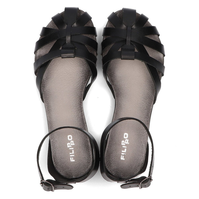 Leather sandals Filippo 40224 black