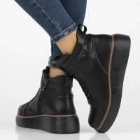 Leather ankle boots Filippo DBT6452/24 BK black