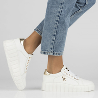 Skórzane sneakersy Filippo 168 białe