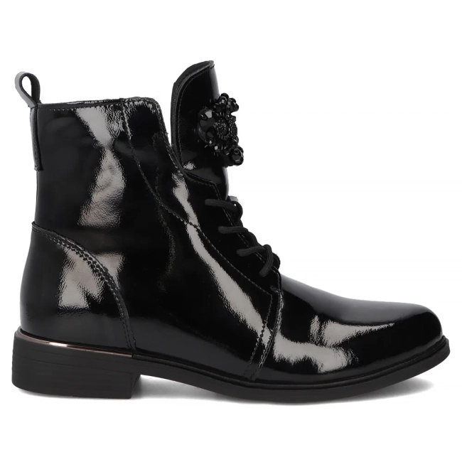 Leather ankle boots Filippo DBT6476/25 BK black