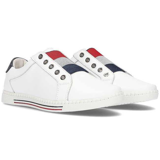 Leather shoes Filippo DP2155/22 WH white