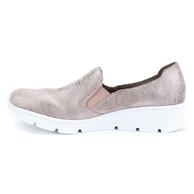 Półbuty Rieker 587B0-62 Beige