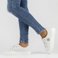 Skórzane półbuty FILIPPO DP3528/22 WH białe