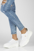 Skórzane Sneakersy Filippo DP2138/23 WH białe