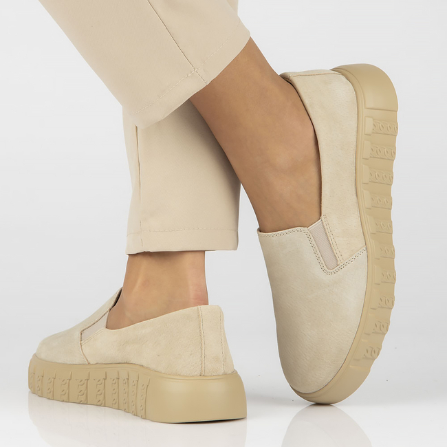 Leather shoes Filippo DP4683/23 BE beige