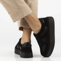 Skórzane sneakersy Filippo DP7174/25 BK czarne