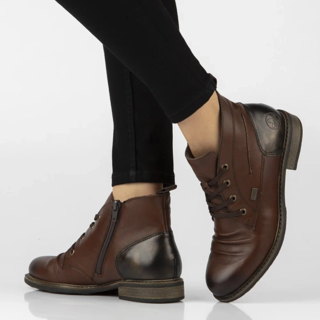 Leather ankle Boots Rieker 74804-22 brown