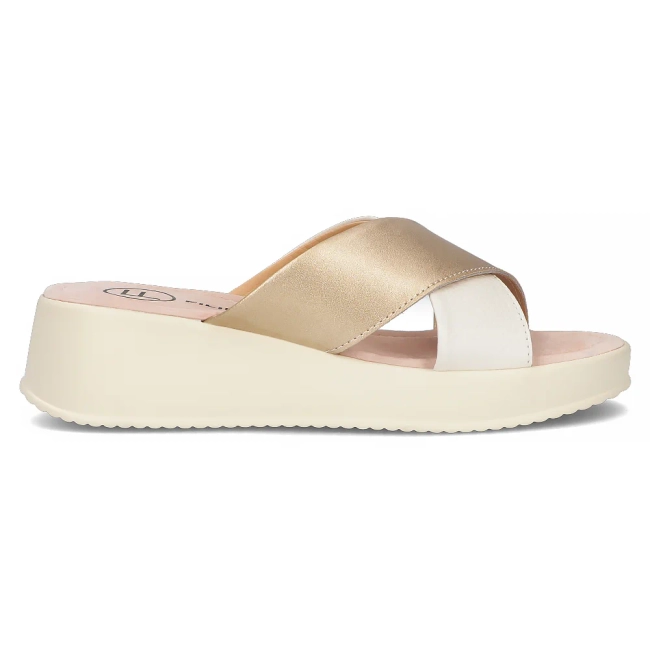 Leather flip-flops Filippo DK6066/24 BE beige