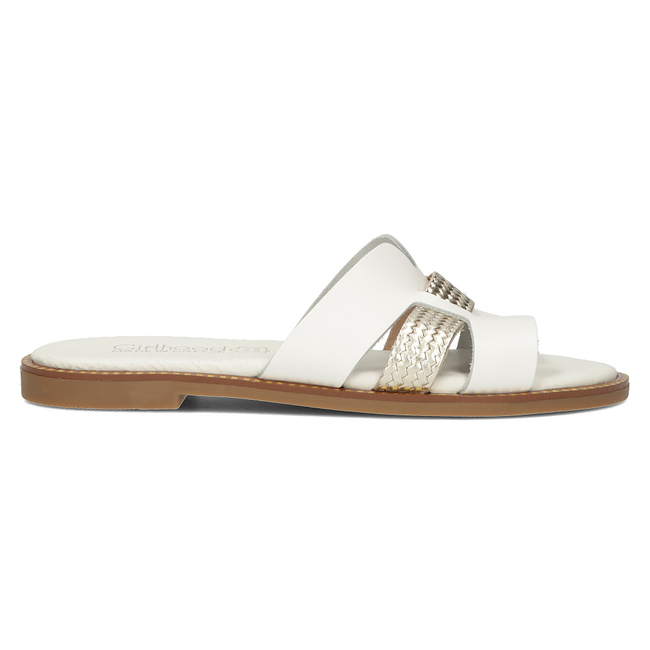 Leather Slippers Filippo LH-305 white