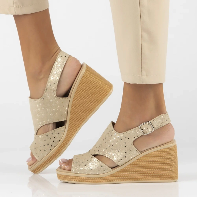 Leather sandals Filippo DS6010/24 GO gold