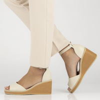 Leather sandals Filippo DS4507/23 BE beige