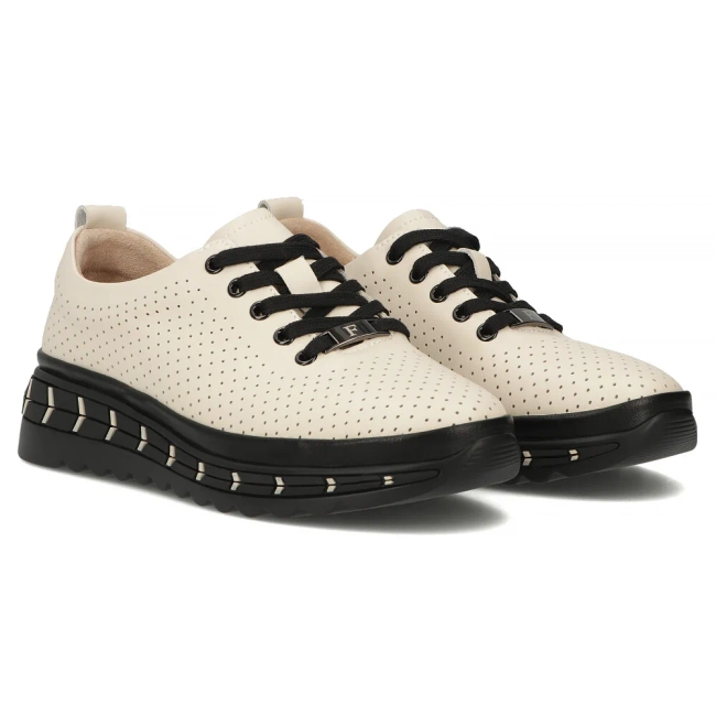 Leather shoes Filippo DP6800/25 BE beige