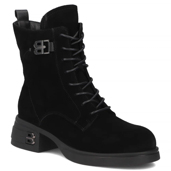 Leather ankle boots Filippo DBT7181/25 BK black