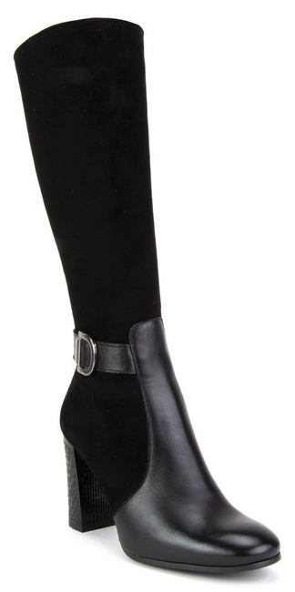 Kozaki Filippo 1403 Czarny Zamsz