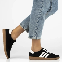 Leather sneakers Filippo DP7492/25 BK black