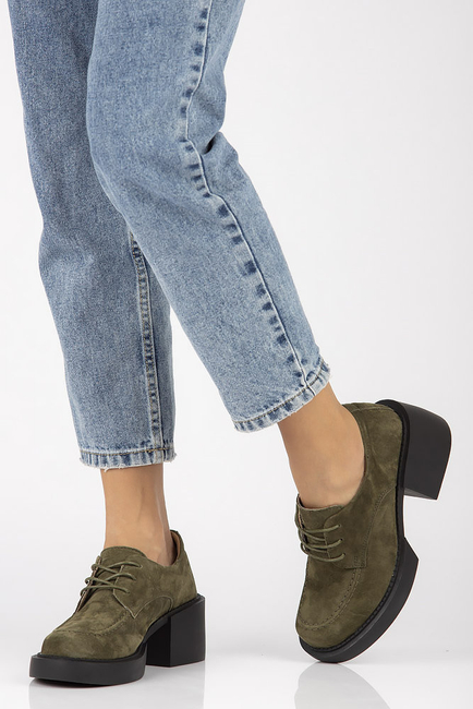 Leather shoes Filippo DP4919/23 KH khaki