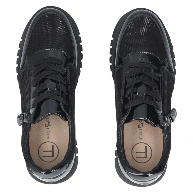 Leather shoes Filippo DP8105/26 BK black