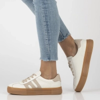 Skórzane sneakersy Filippo DP6798/26 WH BE białe
