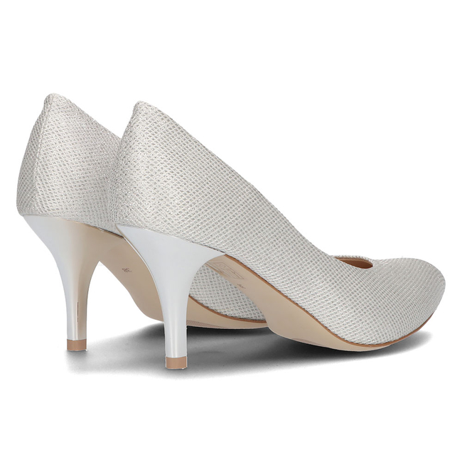 Leather pumps Filippo 2108 silver