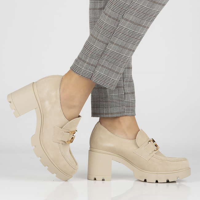 Leather shoes Filippo 20097 beige