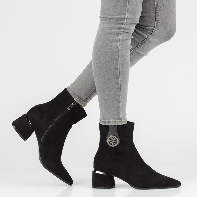 Botki Filippo DBT3129/21 BK czarne