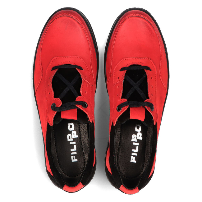 Leather shoes Filippo 918 red