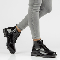 Skórzane botki Filippo DBT3184/21 BK czarne