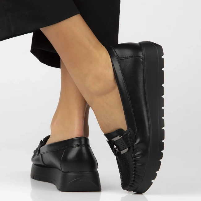 Leather loafers Filippo DP6827/25 BK black