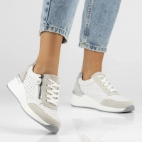 Leather Sneakers Filippo DP6011/24 WH white