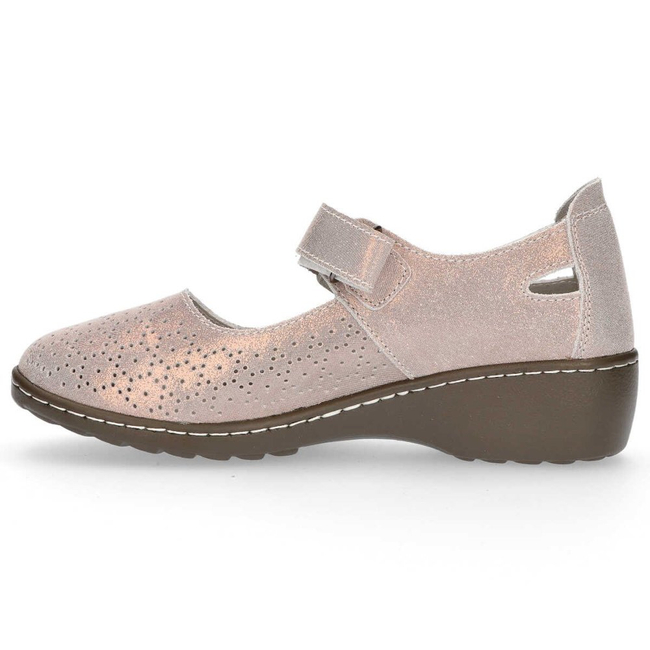 Skórzane półbuty Filippo DP1319/20 GO złote