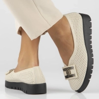 Leather shoes Filippo DP6043/24 BE beige