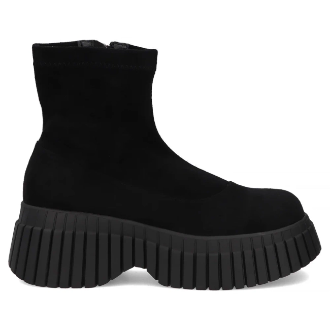 Botki na platformie Filippo DBT8235/26 BK czarne