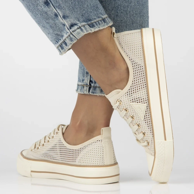 Trampki beige up slim QY838-8 beżowe