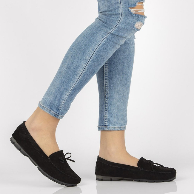 Leather loafers Filippo DP1204/20 BK black