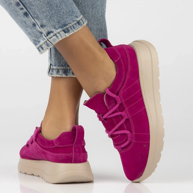 Skórzane sneakersy Filippo DP6706/25 FH różowe