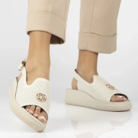 Leather sandals Filippo DS6716/25 BE beige